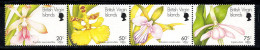 Îles Vierges Britanniques 1991 Mi. 902-905 Neuf ** 100% Orchidée, FLORE - British Virgin Islands