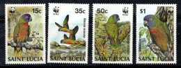 Sainte-Lucie 1987 Mi. 909-912 Neuf ** 100% Perroquets - St.Lucia (1979-...)