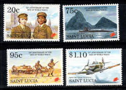 Sainte-Lucie 1995 Mi. 1028-1031 Neuf ** 100% Seconde Guerre Mondiale - St.Lucia (1979-...)
