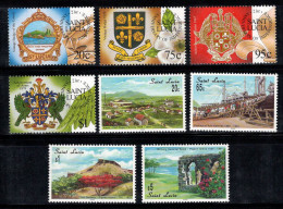 Sainte-Lucie 2000 Mi. 1123-1130 Neuf ** 100% Indépendance, Paysages - St.Lucia (1979-...)