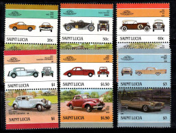 Sainte-Lucie 1986 Mi. 860-871 Neuf ** 100% Voiture - St.Lucia (1979-...)