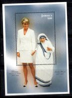 Jamaïque 1998 Mi. Bl. 47 Bloc Feuillet 100% Neuf ** 80 $, Princesse Diana - Jamaica (1962-...)