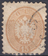 Autriche 1863 -1864 - Armoiries - Centre En Relief - D 9½ (A6) - Gebraucht