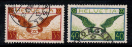 Suisse 1929 Mi. 233x-234x Oblitéré 100% Poste Aérienne Les Ailes - Usati