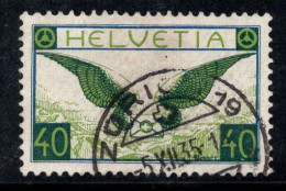 Suisse 1929 Mi. 234z Oblitéré 100% Poste Aérienne 40 C, Ailes - Usati