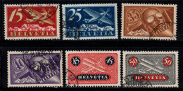 Suisse 1923 Mi. 179-184 Oblitéré 100% Poste Aérienne - Gebraucht