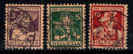 Suisse 1916 Mi. 130-132 Oblitéré 100% Signé BPP, Pro Juventute, Costumes Traditionnels - Used Stamps