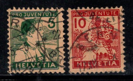 Suisse 1915 Mi. 128-129 Oblitéré 100% Pro Juventute - Used Stamps
