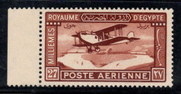 Égypte 1929 Mi. 152 Neuf * MH 100% Poste Aérienne 27 M, Avion - Posta Aerea
