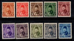Égypte 1944 Mi. 268-277 Neuf * MH 100% Roi Farouk - Unused Stamps