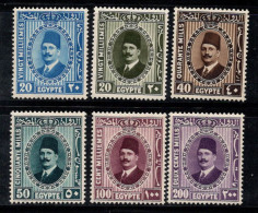 Égypte 1927 Mi. 130-135 Neuf * MH 100% Roi Fouad - Unused Stamps