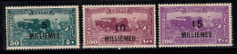 Égypte 1926 Mi. 105-107 Neuf * MH 60% Surimprimé MILLIÈMES - Nuevos