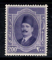 Égypte 1923 Mi. 92 Neuf * MH 100% Signé Roi Fouad Ier, 200 M - Ungebraucht