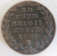 Pays-Bas Autrichiens , 2 Liards 1789 Bruxelles , Joseph II, En Cuivre KM# 31 - 1714-1794 Austrian Netherlands