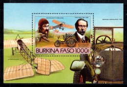 Burkina Faso 1985 Mi. Bl.102 A Bloc Feuillet 100% Neuf ** 1000 Fr, Blériot,Benz - Burkina Faso (1984-...)