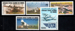 Comores 1985 Mi. 767-71 Neuf ** 100% Poste Aérienne Compagnie Aérienne UTA - Comores (1975-...)