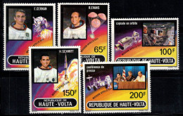 Haute-volta 1973 Mi. 420-24 Neuf ** 100% Poste Aérienne Apollo 17 - Autres - Afrique