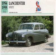Lanchester Sprite  -  1955  - Voiture De Luxe -  Fiche Technique Automobile (GB) - Voitures