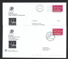 FRANCE 2005. PAP Y&T Type (n°3760) - " 60ème Salon Philatélique D'Automne " Sur 2 Enveloppes. LA POSTE - Phil@poste. TB. - Sonderganzsachen