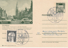M 146) BRD 1970 BiPo Lüneburg, St. Johanniskirche - Cartes Postales Illustrées - Oblitérées