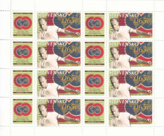 2013 Slovakia PAPLUHAR Football England Wembley  Miniature Sheet Of 8 MNH @ BELOW FACE VALUE - Unused Stamps