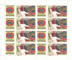 2013 Slovakia PAPLUHAR Football England Wembley  Miniature Sheet Of 8 MNH @ BELOW FACE VALUE - Ungebraucht