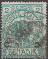 Somalie 1922 Sassonne N° 24 Variété Surcharge Incomplète Valeur En Haut Non Barrée (E5) - Somalie