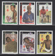 2005 Uganda Tuberculosis Leprosy Aids Health Medical Complete Set Of 6 MNH - Uganda (1962-...)