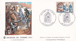 Journée Du Timbre 1971, Arcachon, La Poste Aux Armées 1914/1918 - Giornata Del Francobollo