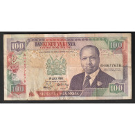 KENYA - PICK 27 B - 100 SHILLINGS - 01/07/1990 - B/TB - Kenia