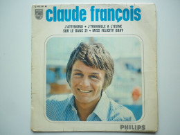Claude François 45Tours EP Vinyle J'attendrai / Winchester Cathedral - 45 Rpm - Maxi-Single