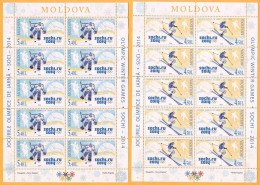 2014 Moldova Moldavie Moldau   Winter Olympic Games Sochi Russia Sheets Mint - Winter 2014: Sotschi