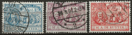 PAYS-BAS: Obl., N° YT 73 à 75, Série, TB - Used Stamps