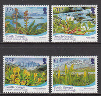 2010 South Georgia Flora Plants Complete  Set Of 4 MNH - Georgias Del Sur (Islas)