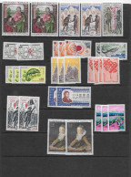 31 Timbres Neufs France 1972 - Ungebraucht