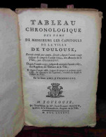 DURROZOY - ABEL - FROIDEFONT - TABLEAU CHRONOLOGIQUE DES NOMS DE MESSIEURS LES CAPITOULS DE LA VILLE - 1701-1800