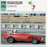 Stanguellini Formula Junior 1100 -  1960  - Voiture De Course -  Fiche Technique Automobile (I) - Autos