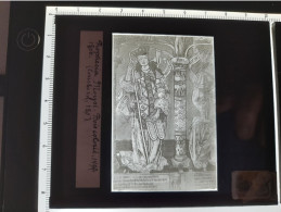 Photographie Plaque De Verre Positif - Archives Courboin - Prophecia Moyi - Bois Colorié 1490/1500 - Diapositivas De Vidrio