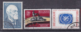 Belgie YT° 1414 + 1406 + 1407 - Gebraucht