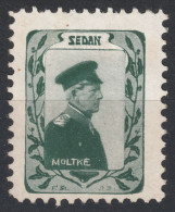 Moltke GENERAL / Prussia - 1910 Germany Label Cinderella Vignette / MILITARY SOLDIER - Sedan BATTLE FRANCE - Other & Unclassified