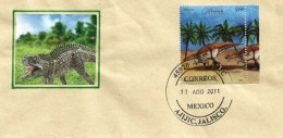 "Sabinosaurus" Hadrosaure Découvert Dans Le Bassin De Sabinas Au Mexique.Lettre De AJIJIC.JALISCO.MEXIQUE - Mexico