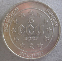 BELGIQUE. 5 ECU 1987 .Charles Quint. ARGENT - Ecu