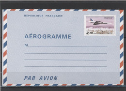 AEROGRAMME -N°1006 -AER -CONCORDE - 2,10 F - Aerograms