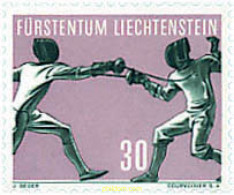 634976 HINGED LIECHTENSTEIN 1958 DEPORTES - Ongebruikt