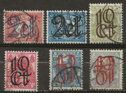 PAYS-BAS: Obl., N° YT 111 à 116, TB - Used Stamps