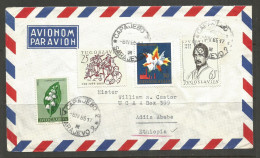 YUGOSLAVIA / ETHIOPIA / BOSNIA. 1965. AIR MAIL COVER. SARAJEVO TO ADDIS ABABA. - Storia Postale