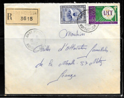 CC246 - ALGERIE - LETTRE RECOMMANDEE DE AMMI MOUSSA MOSTAGANEM DE 1967 POUR METZ - Algeria (1962-...)