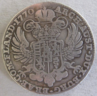 Bruxelles .1 Kronenthaler 1770 Brussels. Maria Theresa. Argent. KM# 21 - 1714-1794 Österreichische Niederlande