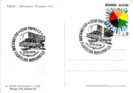 ITALIA ITALY - 1978 PARMA VIII Convegno Filatelico Numismatico (Palazzetto Dello Sport) Su Cartolina Illustrata - 3568 - 1971-80: Storia Postale