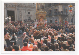 Acireale - Trionfale Uscita Di S. Sebastiano (con Annullo Speciale) - Acireale